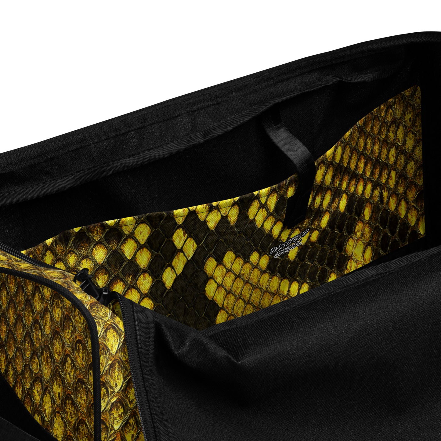 Bumblebee Mamba Snakeskin Duffle Bag