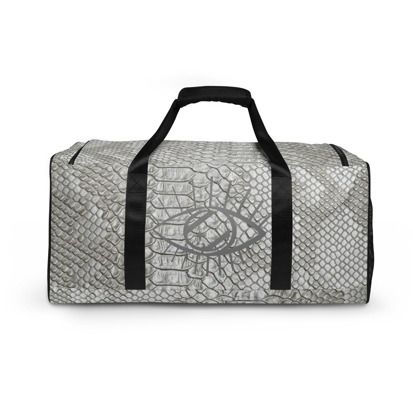 Cool Grey Mamba Snakeskin Duffle bag