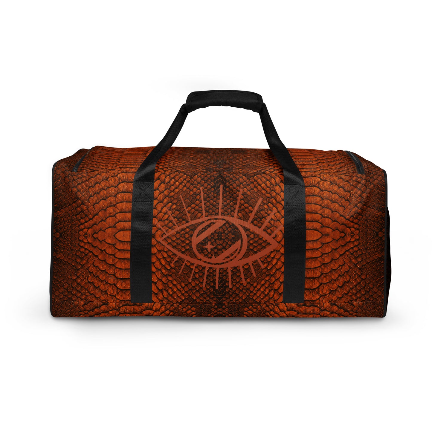 Orange Mamba Snakeskin Duffle bag
