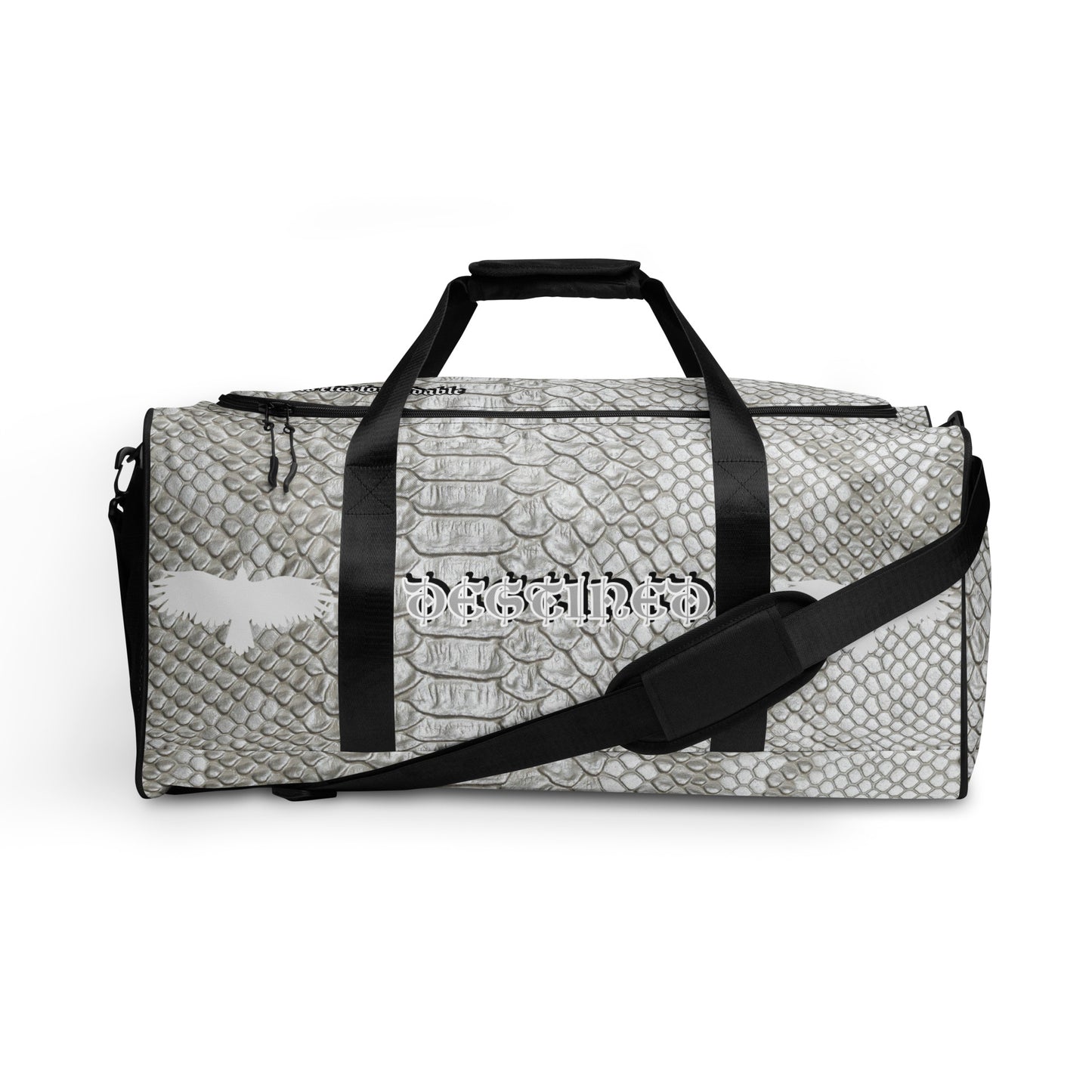 Cool Grey Mamba Snakeskin Duffle bag