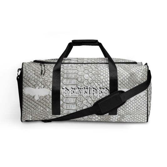 Cool Grey Mamba Snakeskin Duffle bag