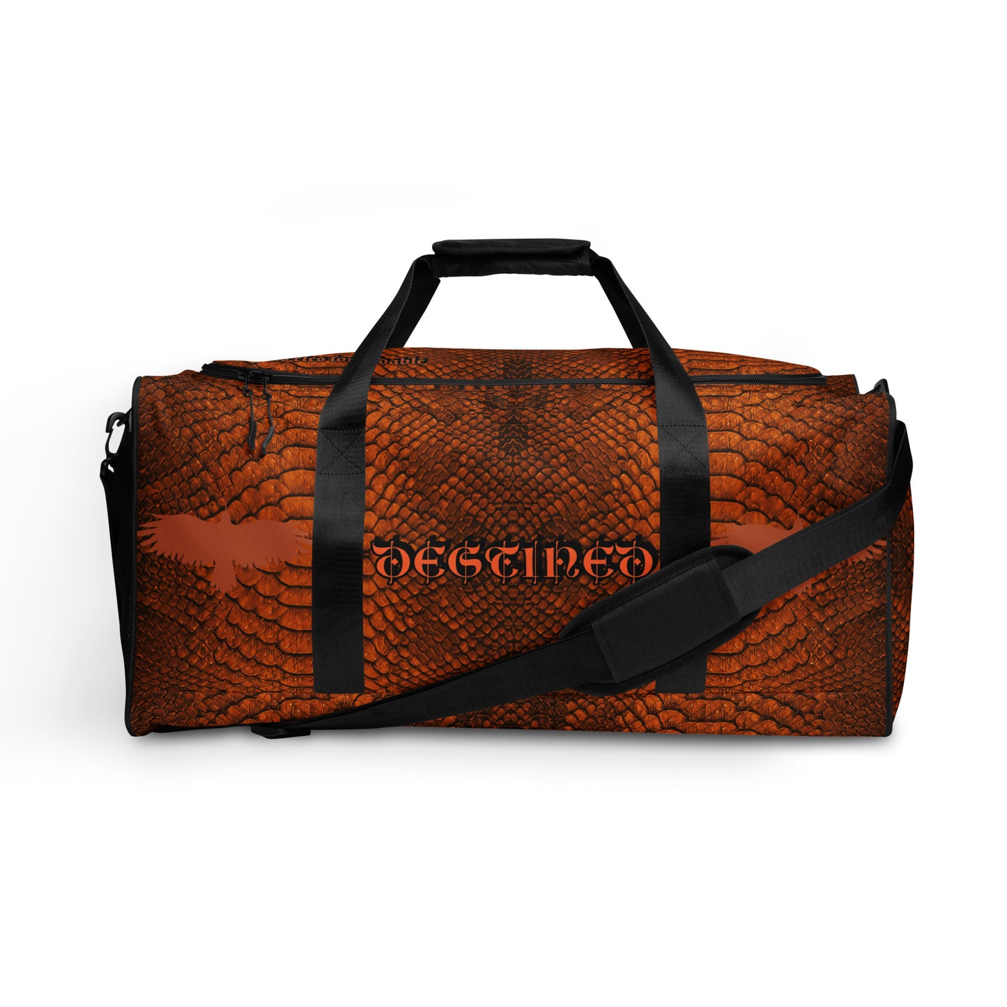 Orange Mamba Snakeskin Duffle bag