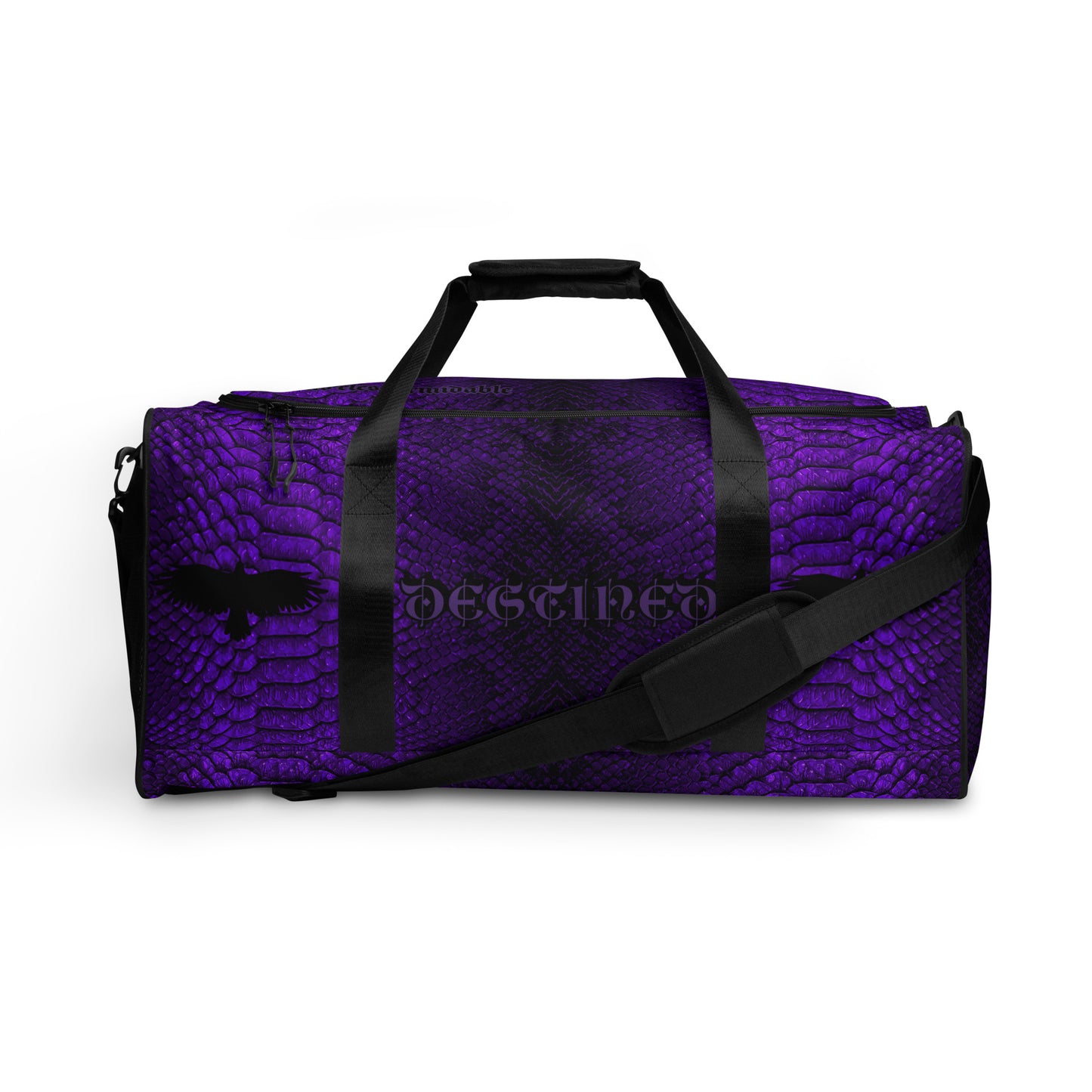 Purple Mamba Snakeskin Duffle bag