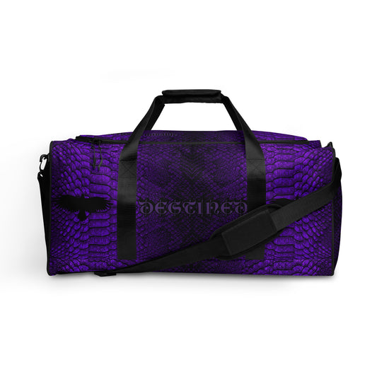 Purple Mamba Snakeskin Duffle bag