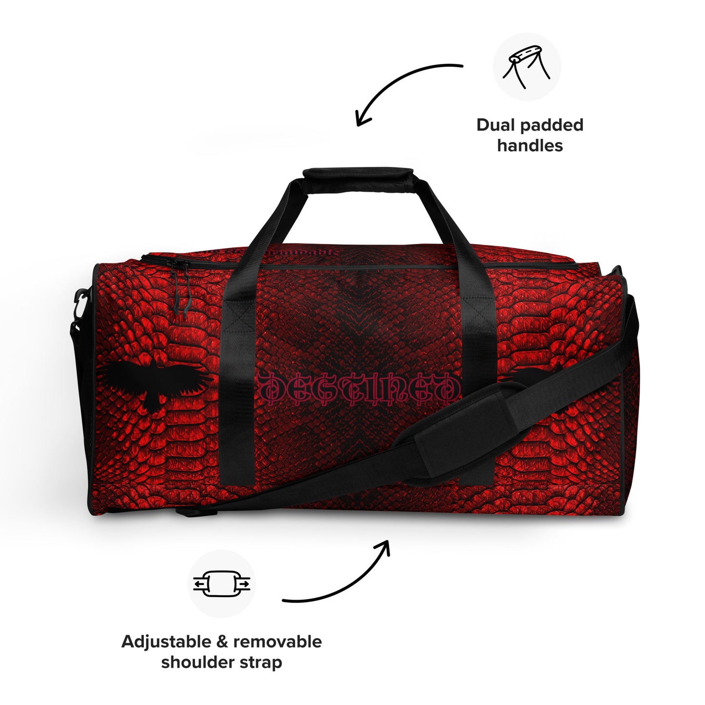RedMamba Snakeskin Duffle bag