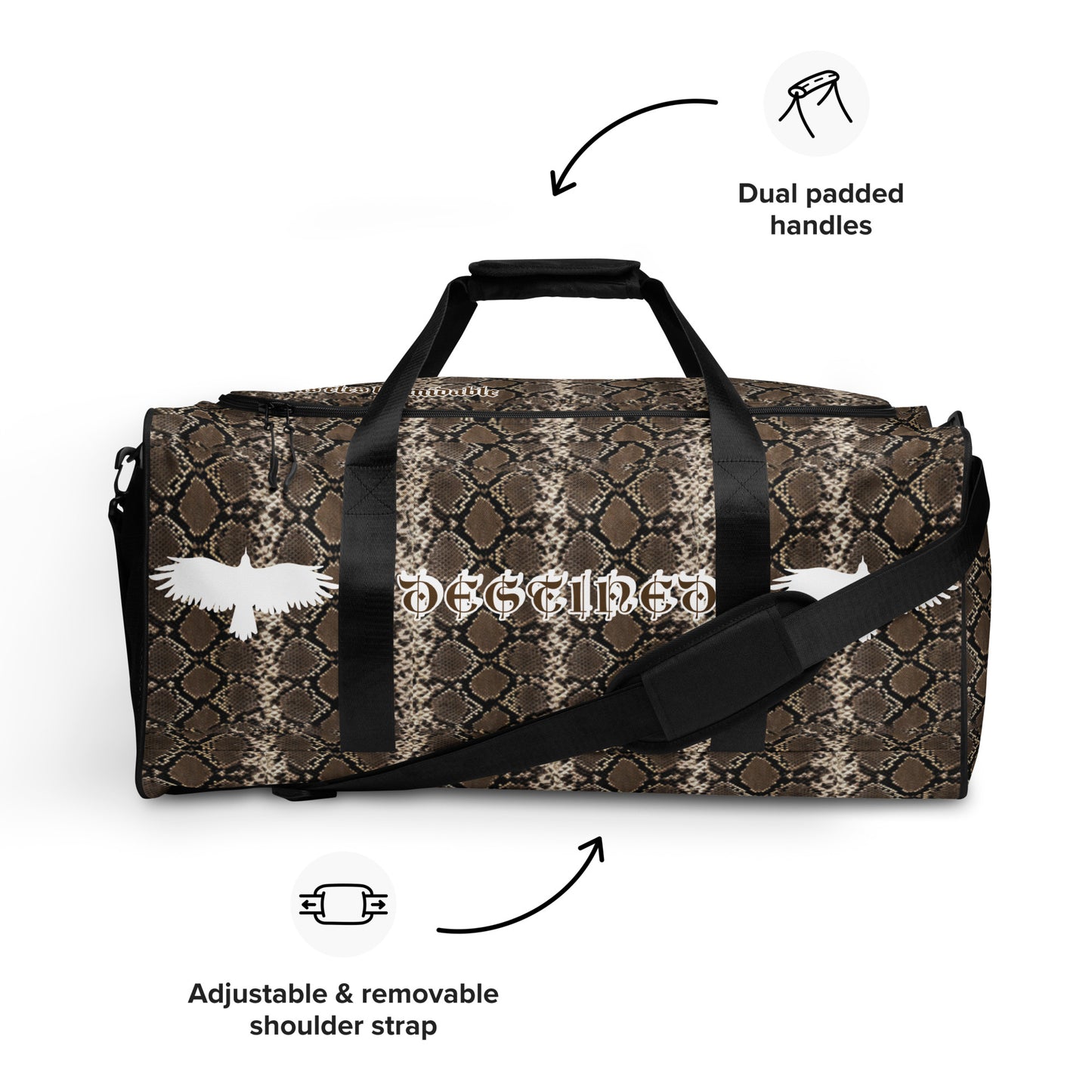 Brown Mamba Duffle Bag