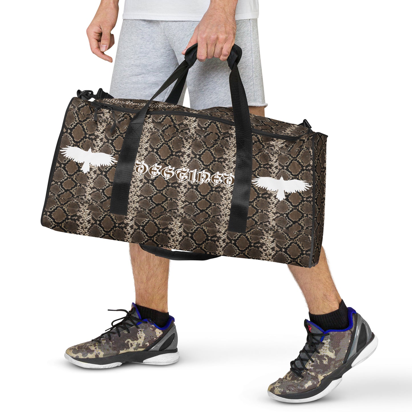Brown Mamba Duffle Bag
