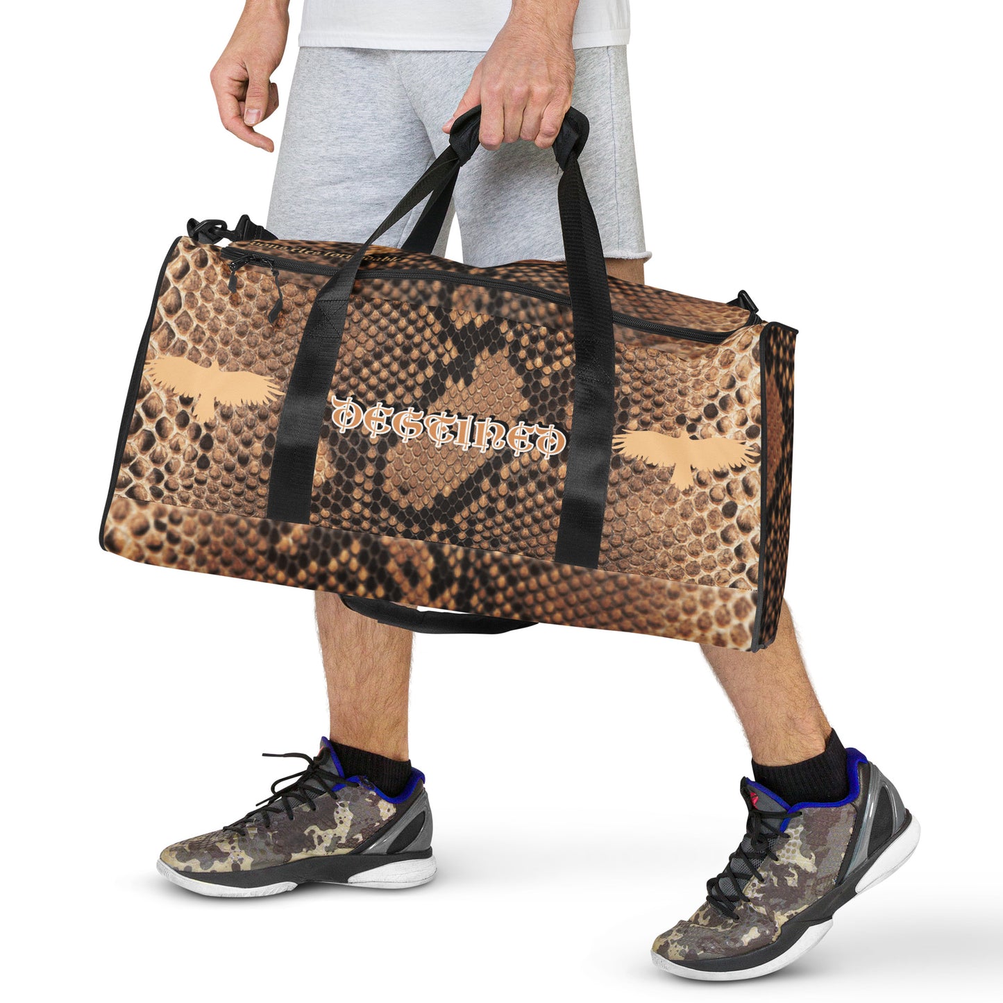 Mocha' Mamba Snakeskin Duffle bag