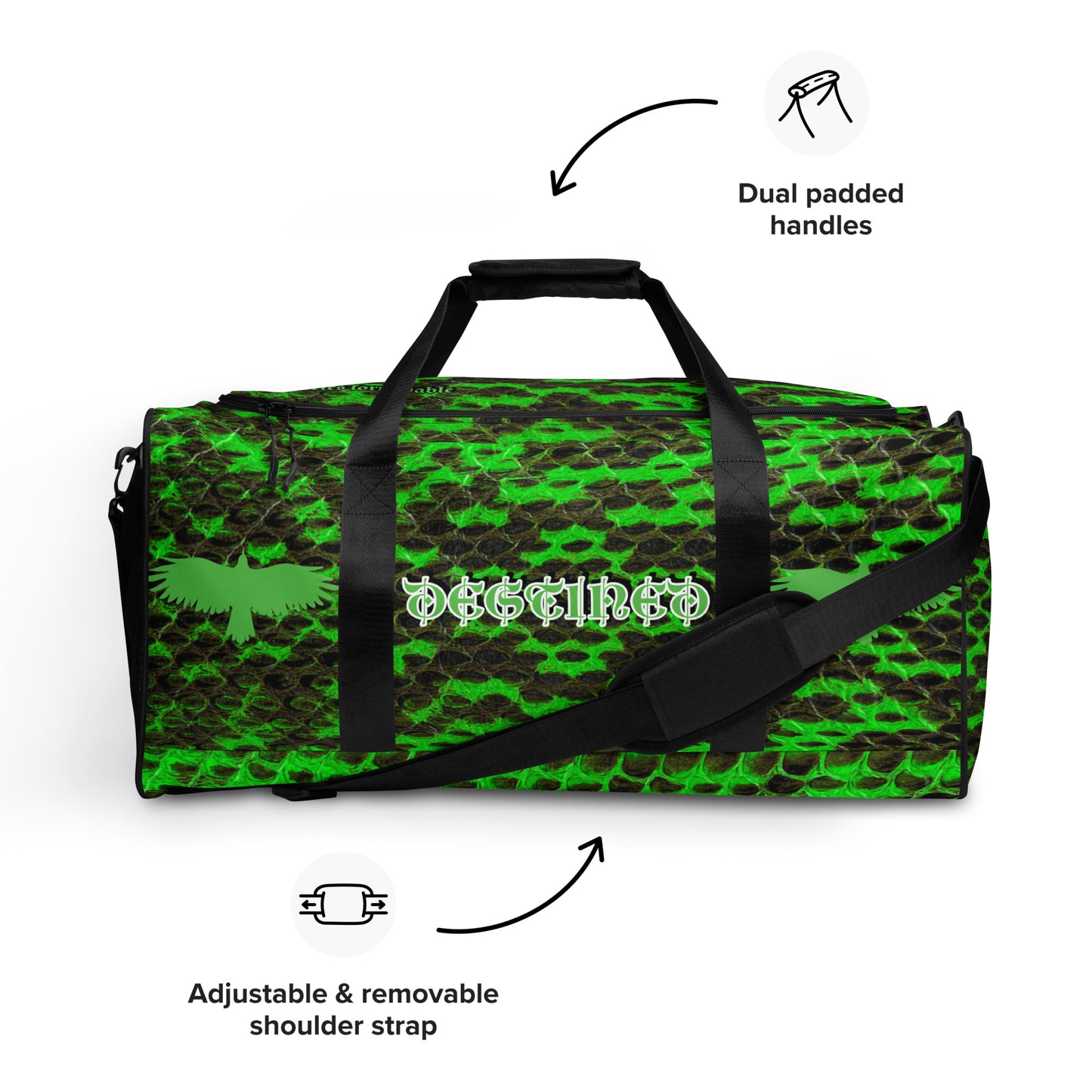 Slime Mamba Snakeskin Duffle bag