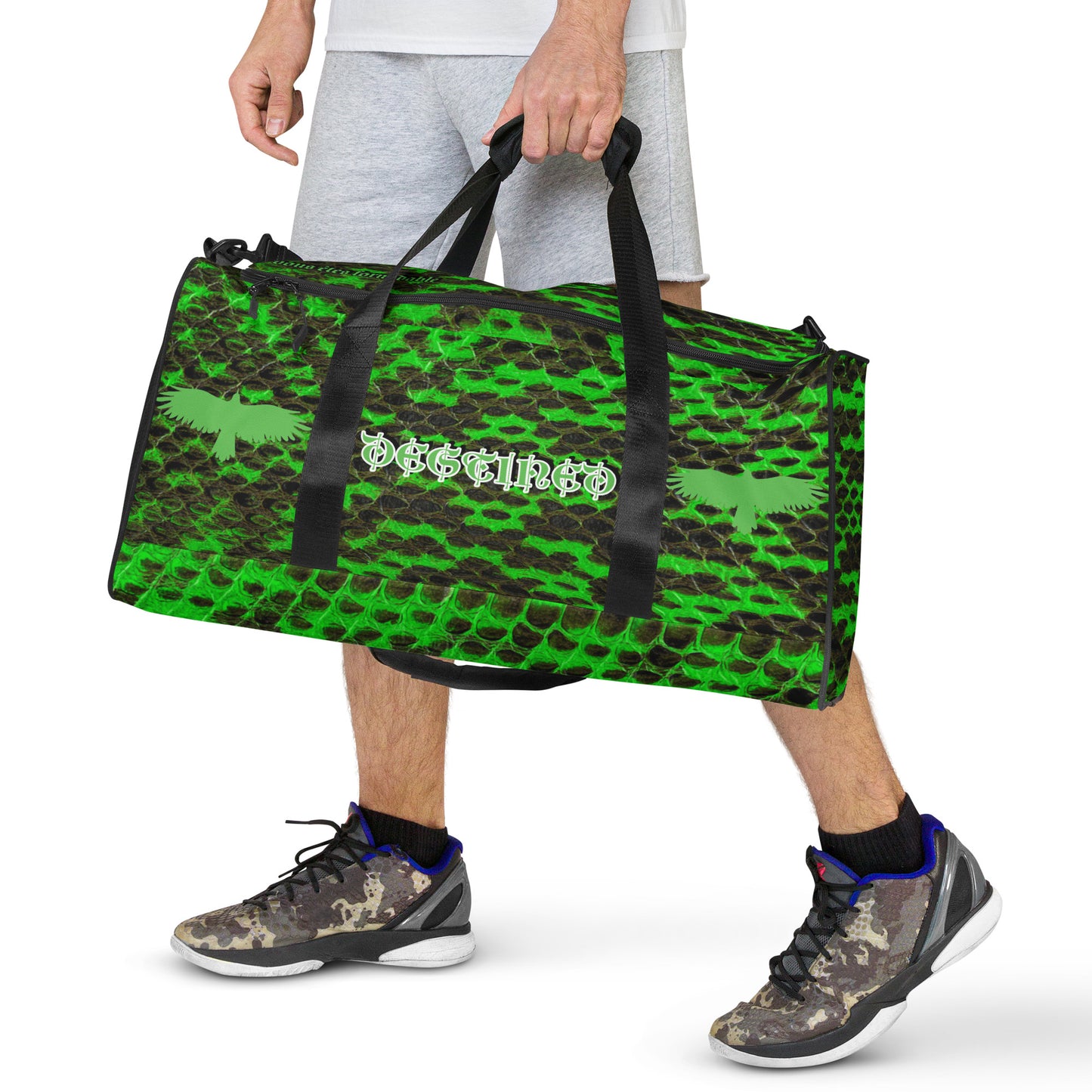 Slime Mamba Snakeskin Duffle bag