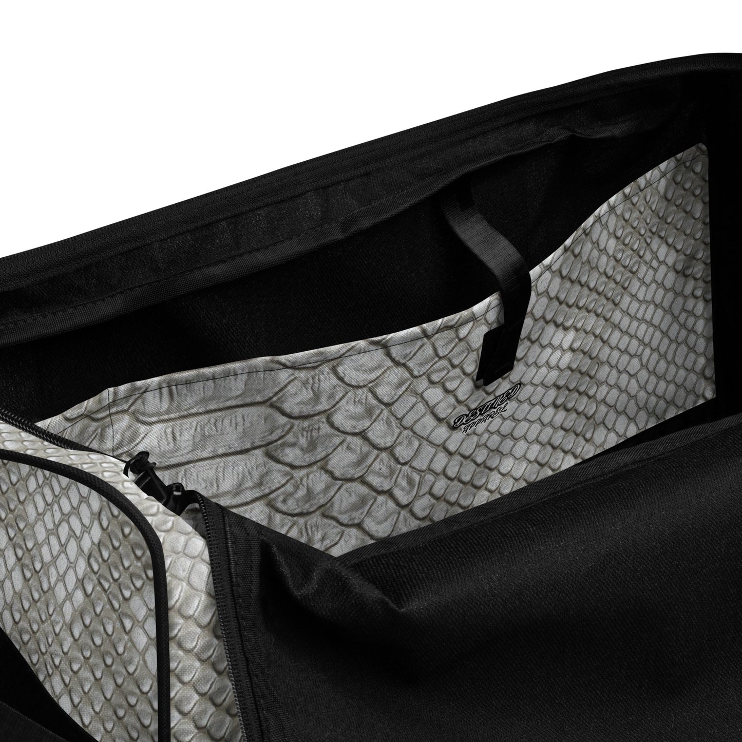 Cool Grey Mamba Snakeskin Duffle bag