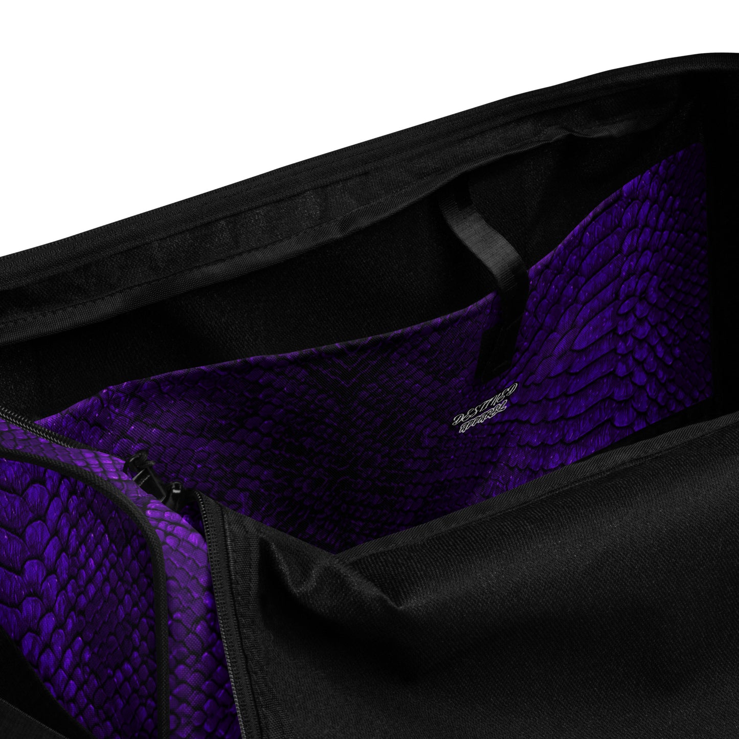 Purple Mamba Snakeskin Duffle bag