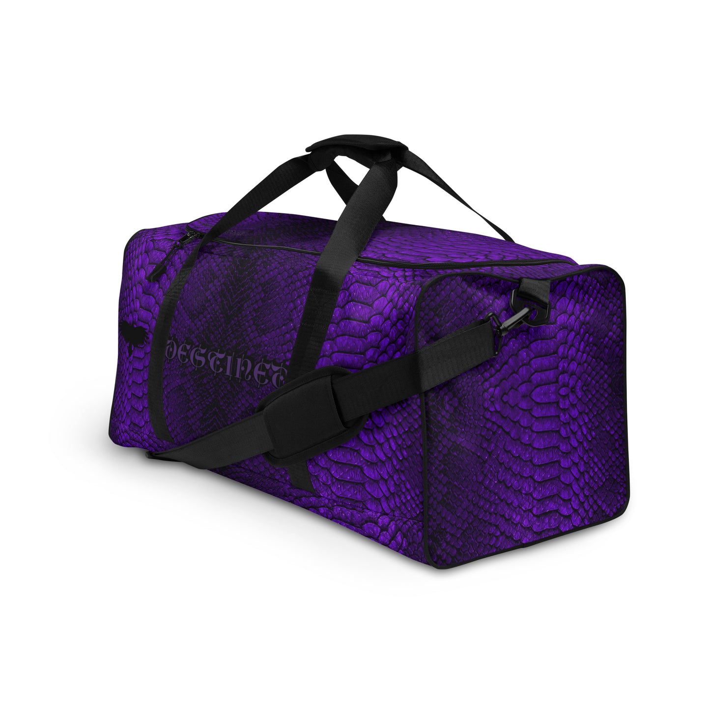 Purple Mamba Snakeskin Duffle bag
