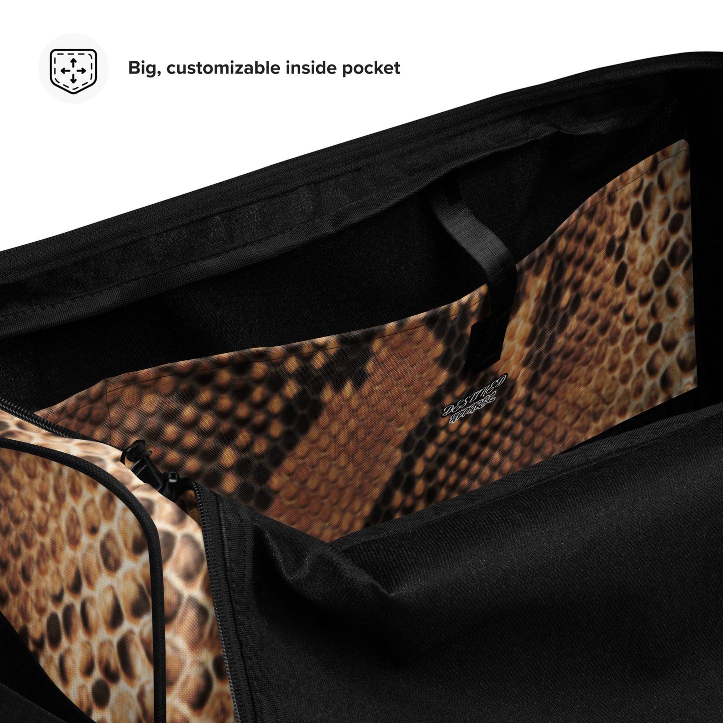 Mocha' Mamba Snakeskin Duffle bag