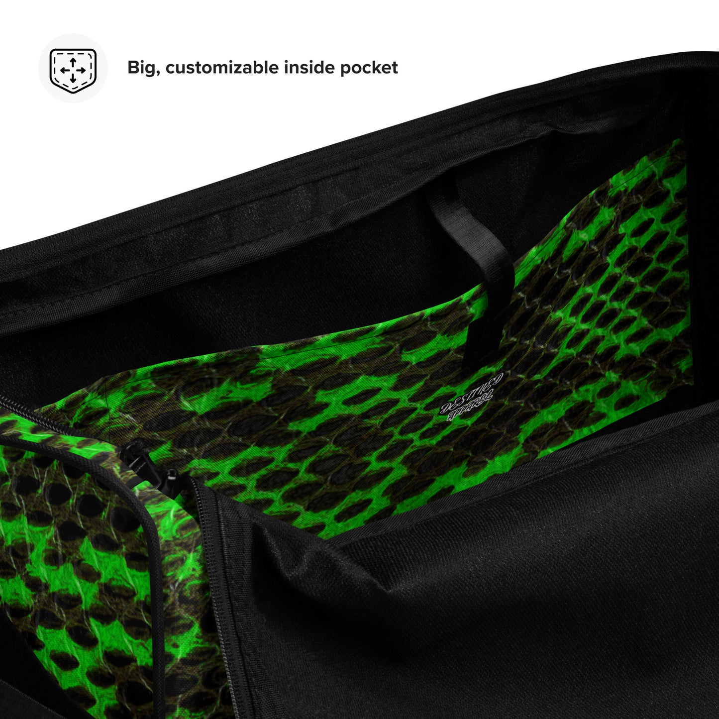 Slime Mamba Snakeskin Duffle bag