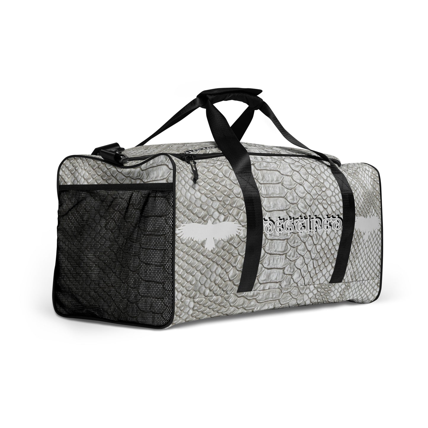 Cool Grey Mamba Snakeskin Duffle bag