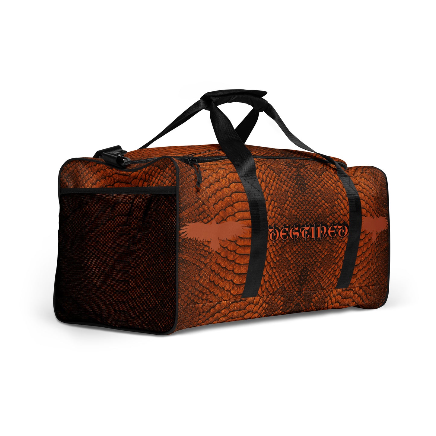 Orange Mamba Snakeskin Duffle bag