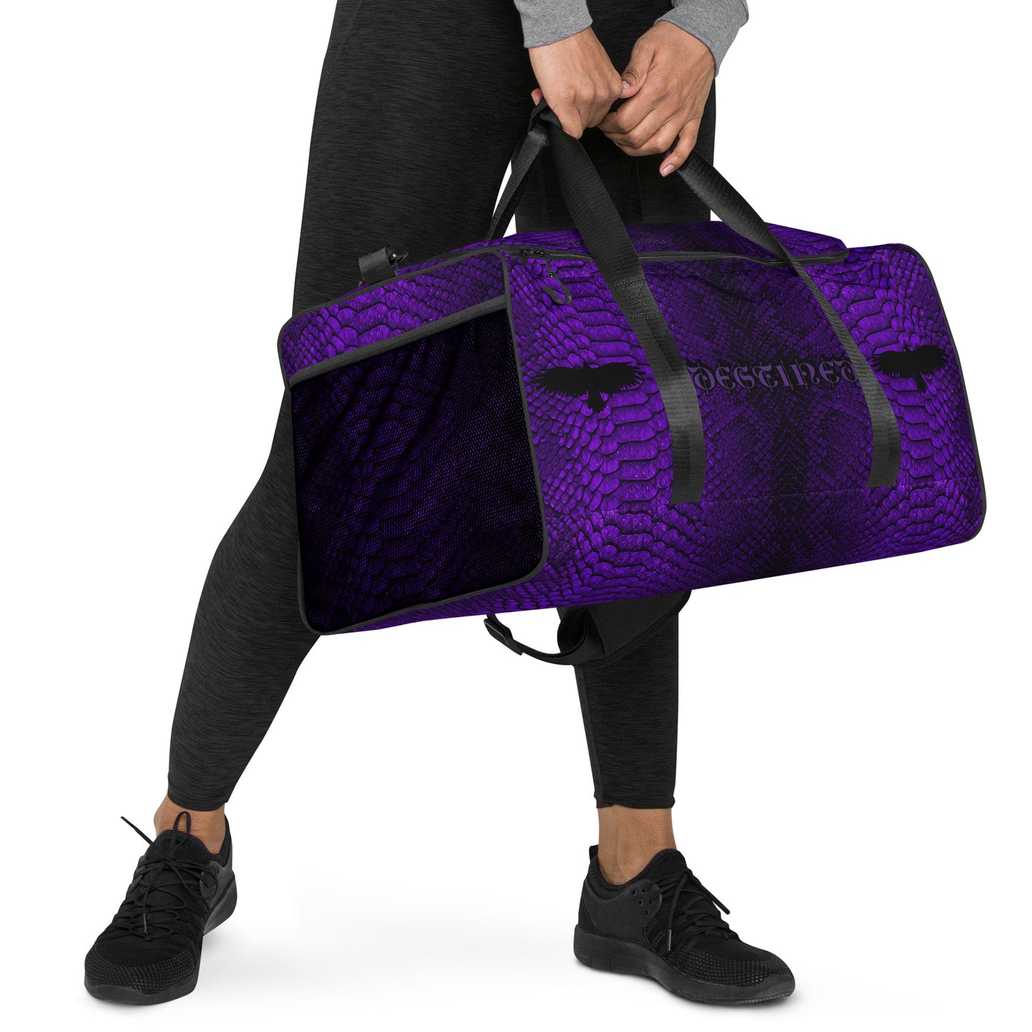 Purple Mamba Snakeskin Duffle bag