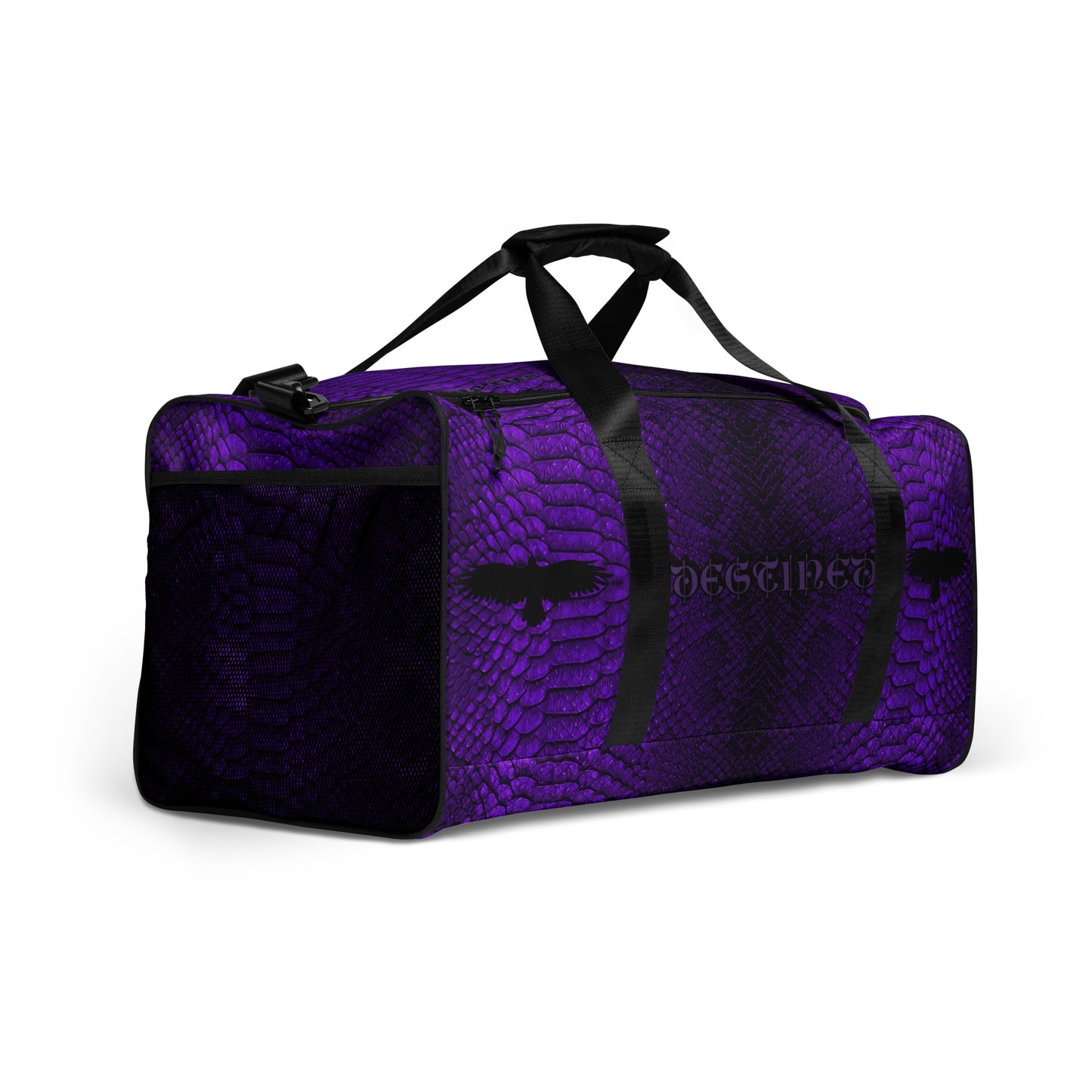 Purple Mamba Snakeskin Duffle bag