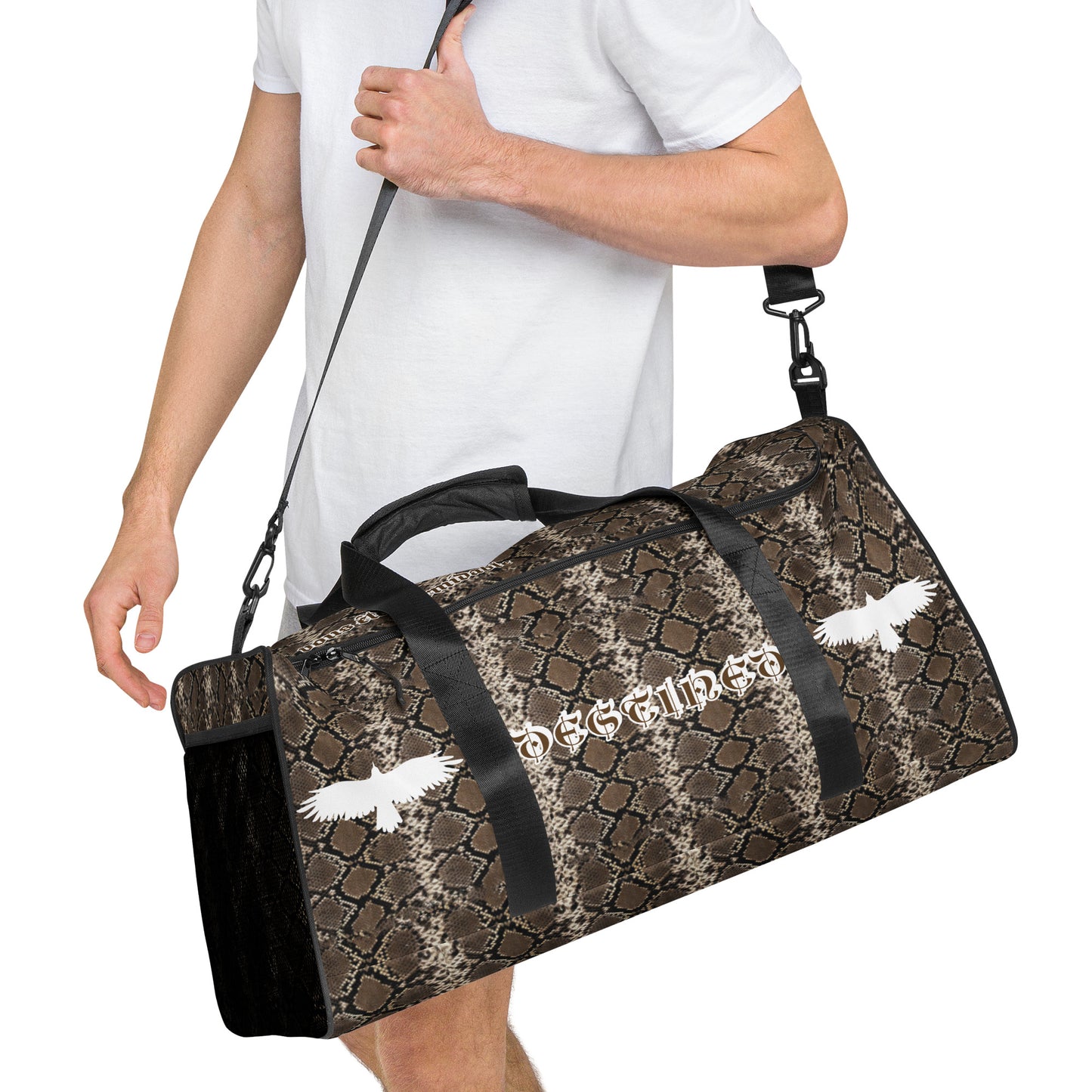 Brown Mamba Duffle Bag