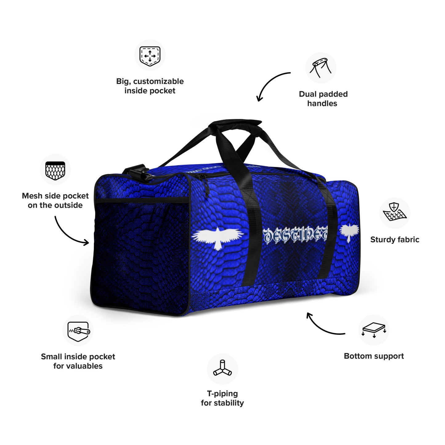 Blue Mamba Duffle bag