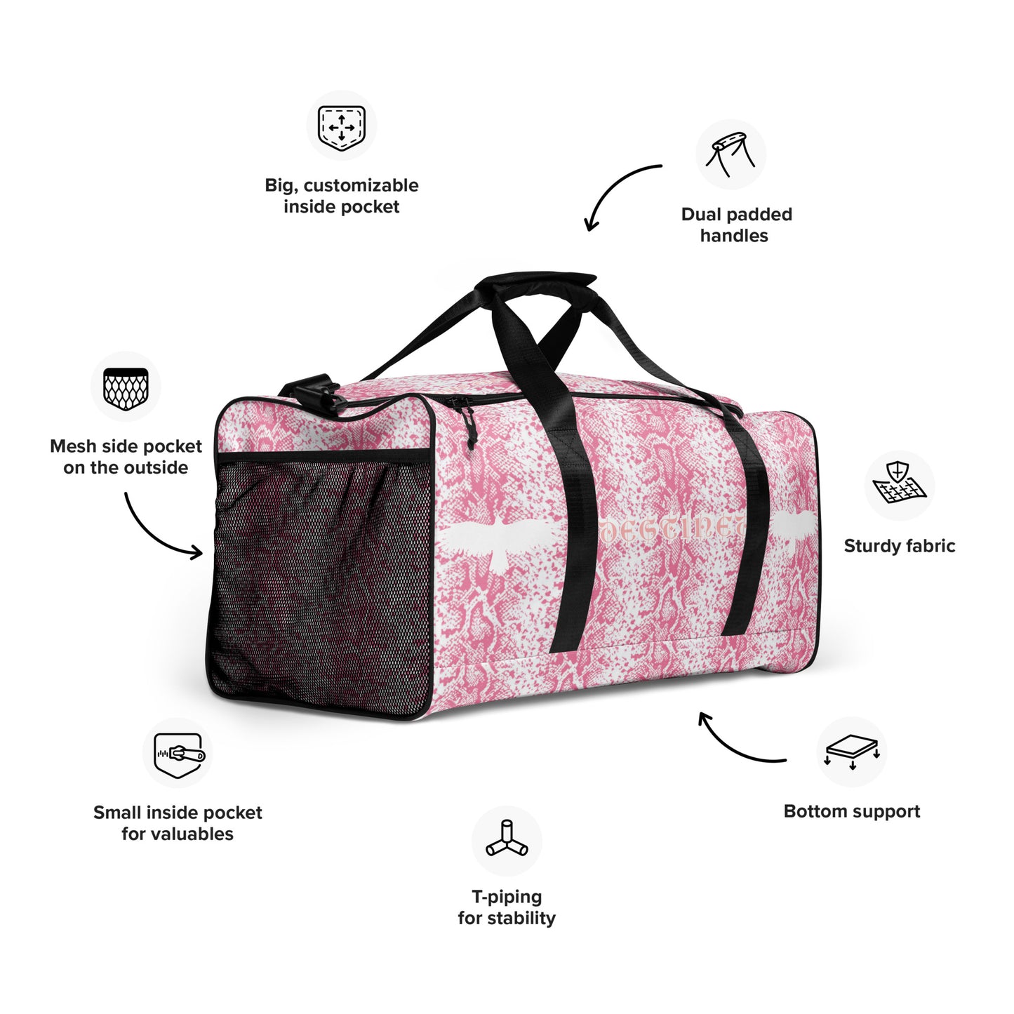 PinkLemon Mamba Snakeskin Duffle bag