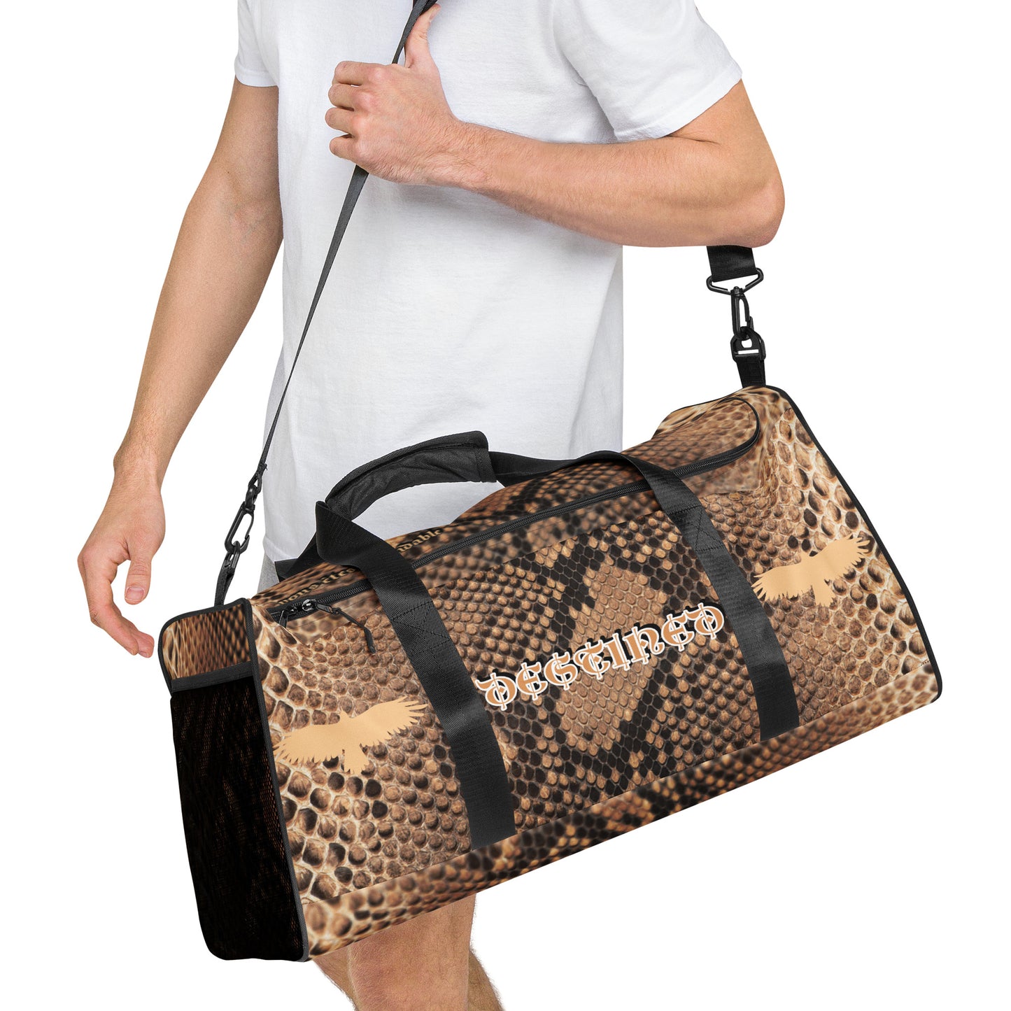 Mocha' Mamba Snakeskin Duffle bag