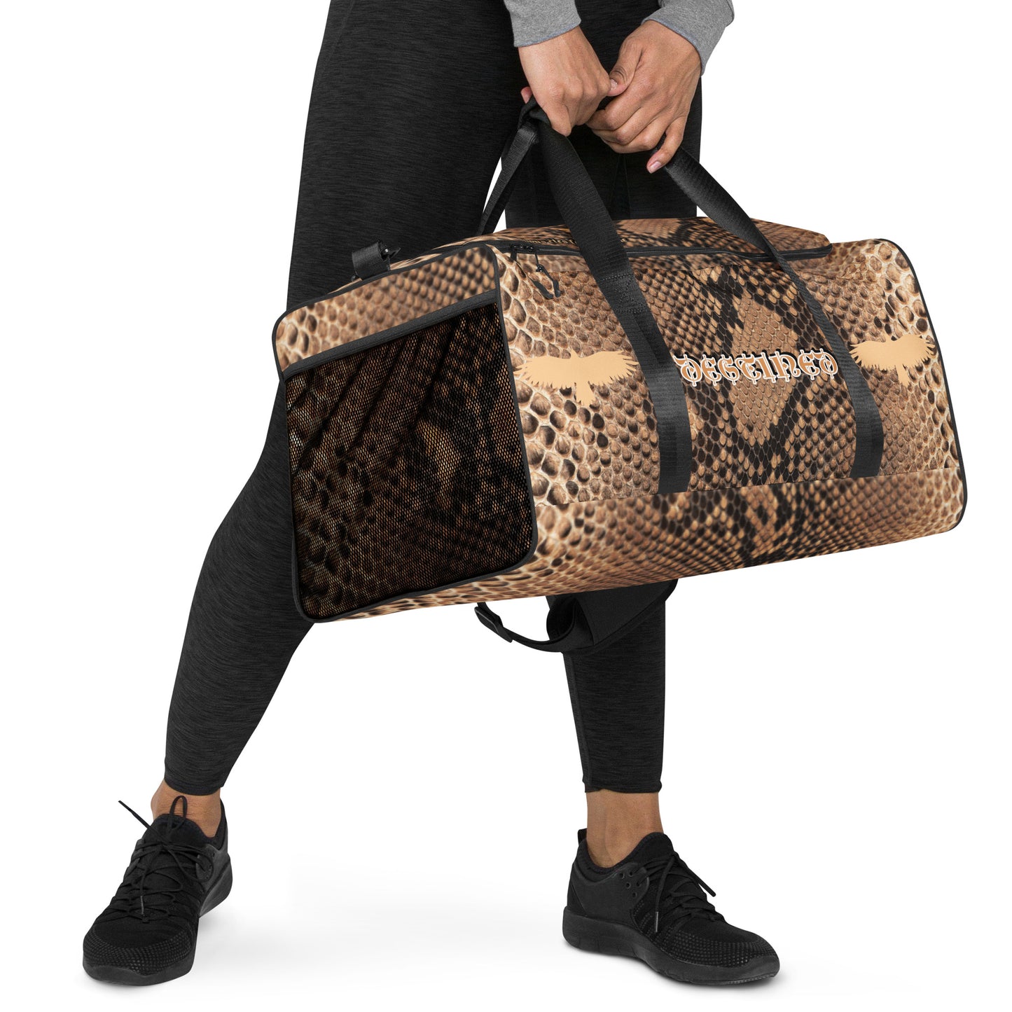 Mocha' Mamba Snakeskin Duffle bag