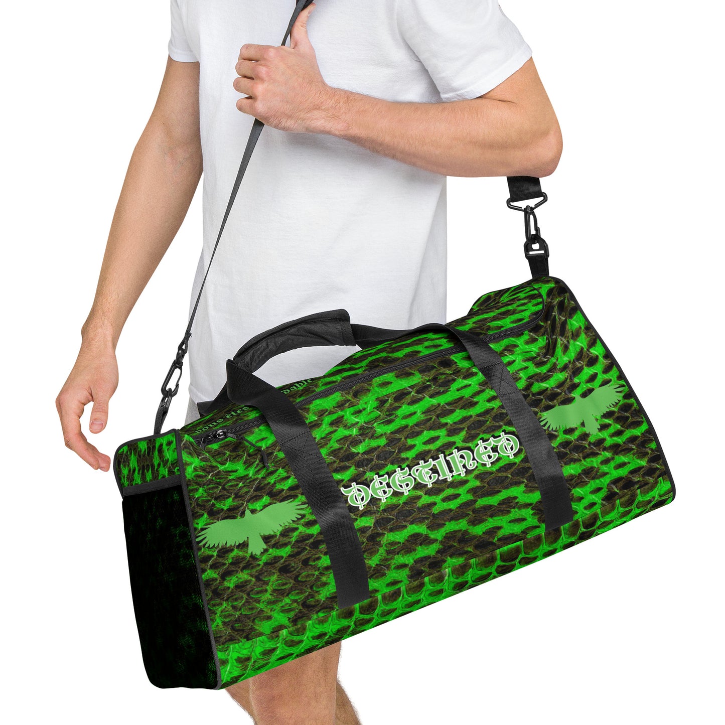Slime Mamba Snakeskin Duffle bag