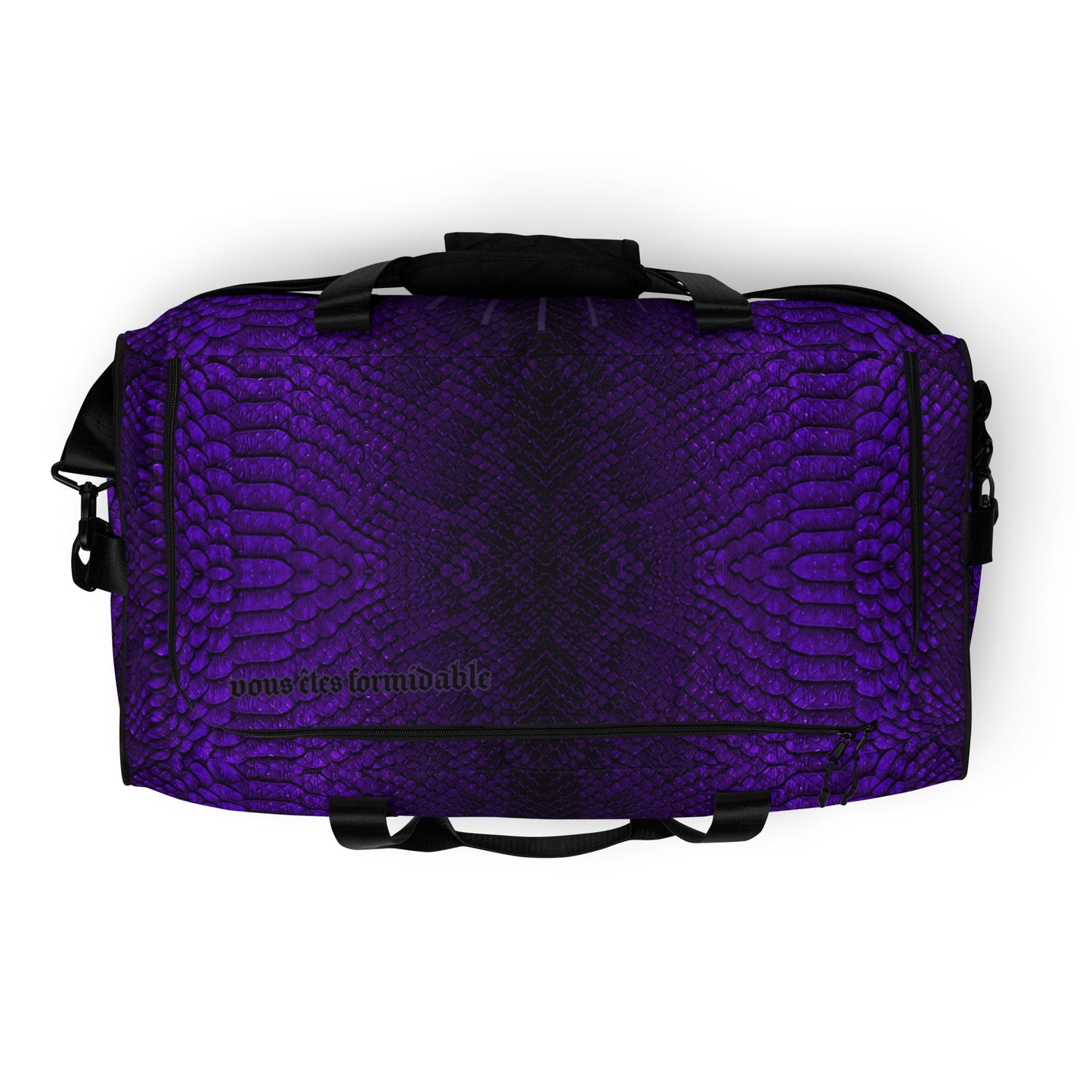 Purple Mamba Snakeskin Duffle bag