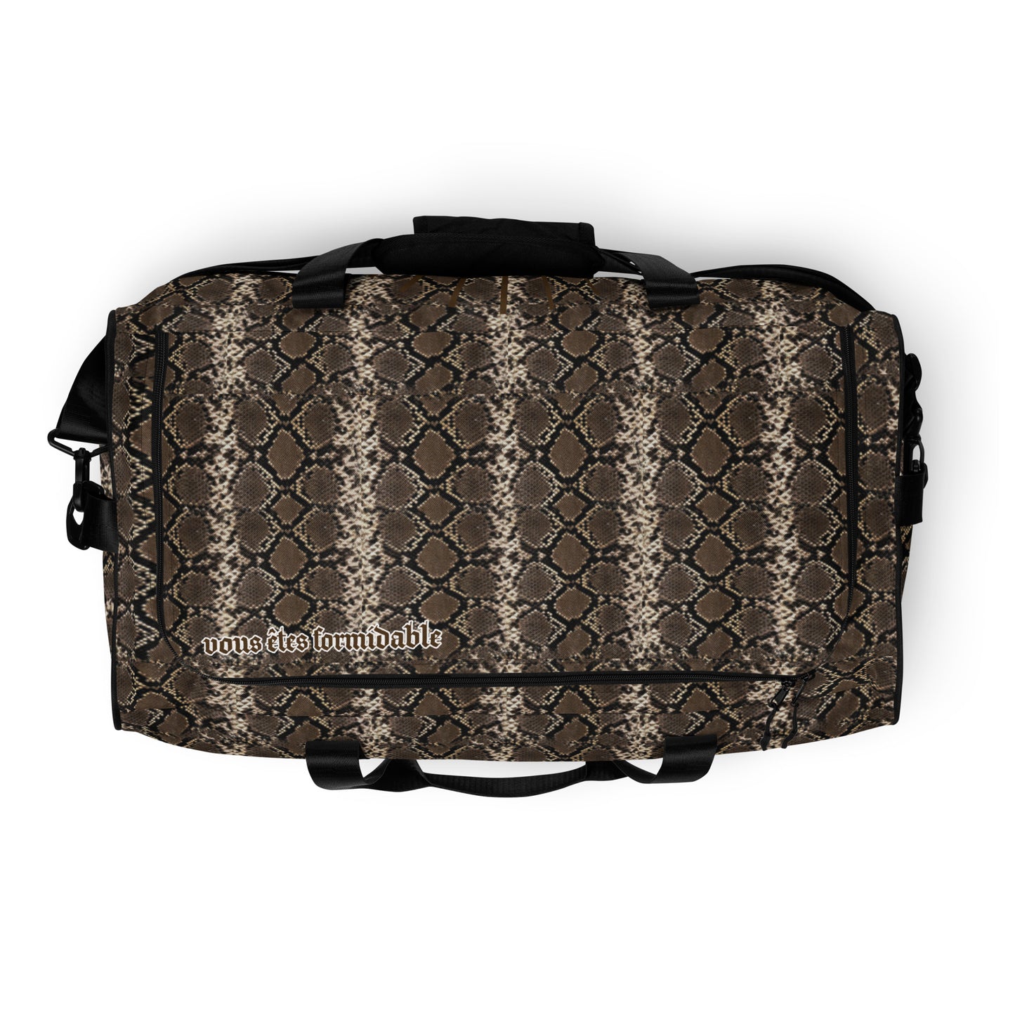 Brown Mamba Duffle Bag