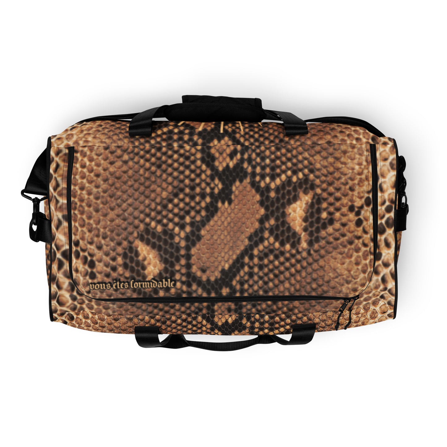 Mocha' Mamba Snakeskin Duffle bag